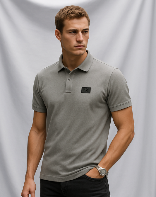 Ink Stitches - Lycra Polo Grey