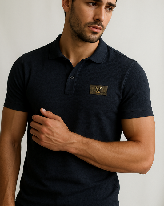Ink Stitches - Lycra Polo Black